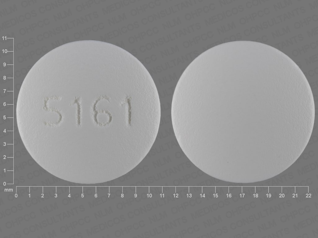 Imprint 5161 - hydrocodone/ibuprofen 7.5 mg / 200 mg