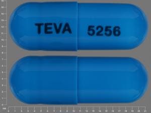 Image 1 - Imprint TEVA 5256 - clindamycin 300 mg