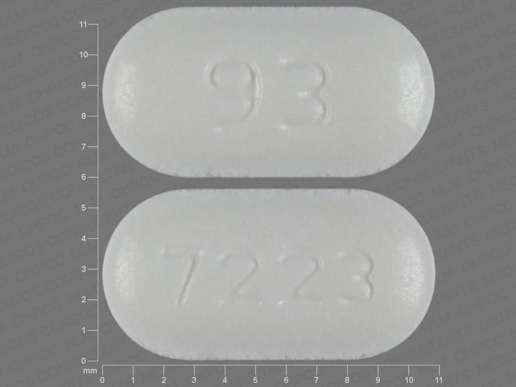 Imprint 93 7223 - fosinopril 20 mg