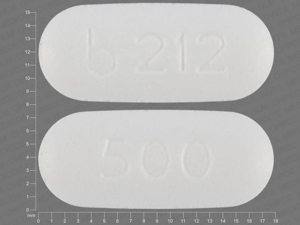 Image 1 - Imprint b 212 500 - niacin 500 mg