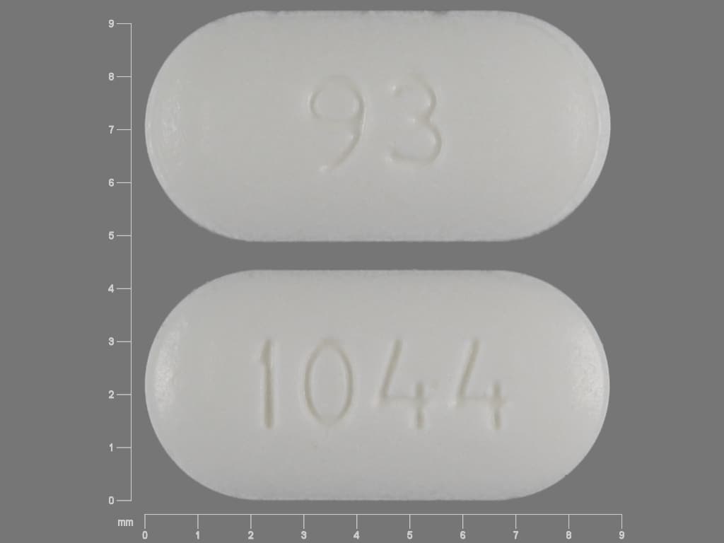 Imprint 93 1044 - enalapril/hydrochlorothiazide 5 mg / 12.5 mg