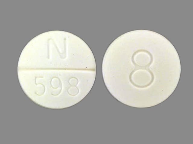 Imprint N 598 8 - doxazosin 8 mg