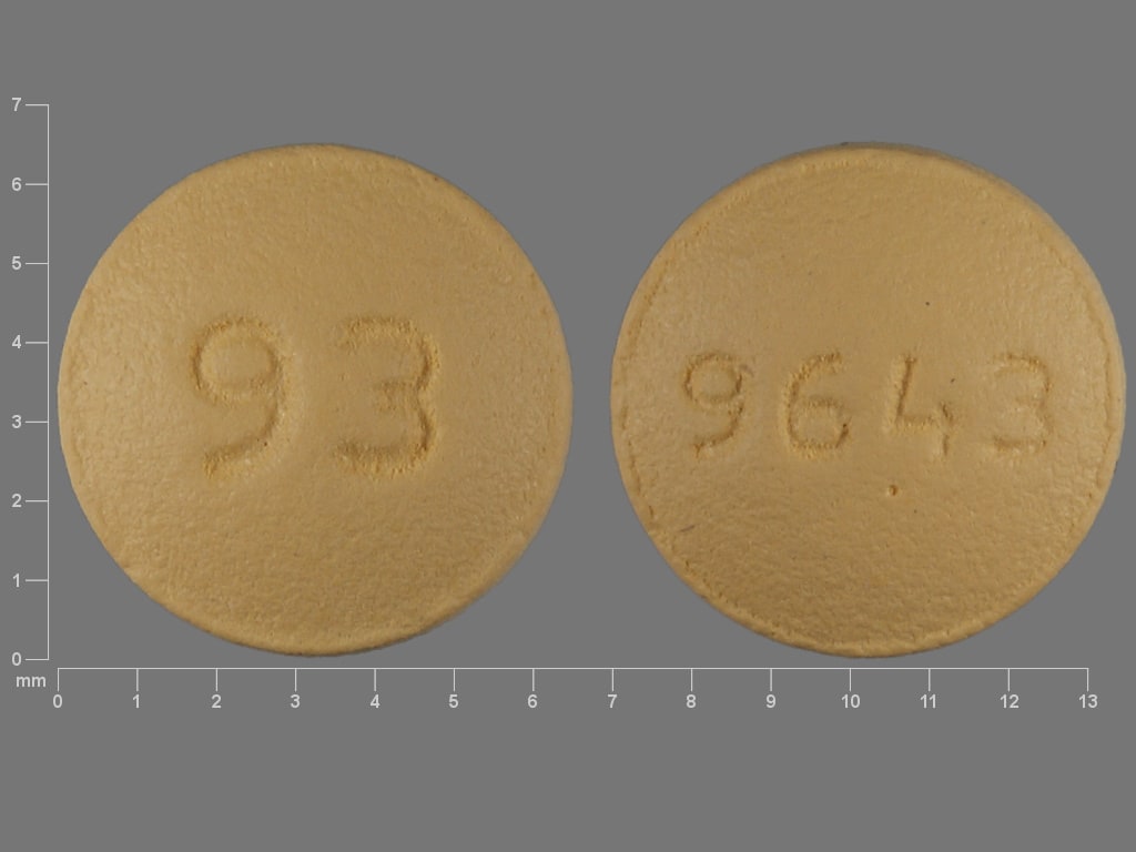 Image 1 - Imprint 93 9643 - prochlorperazine 5 mg