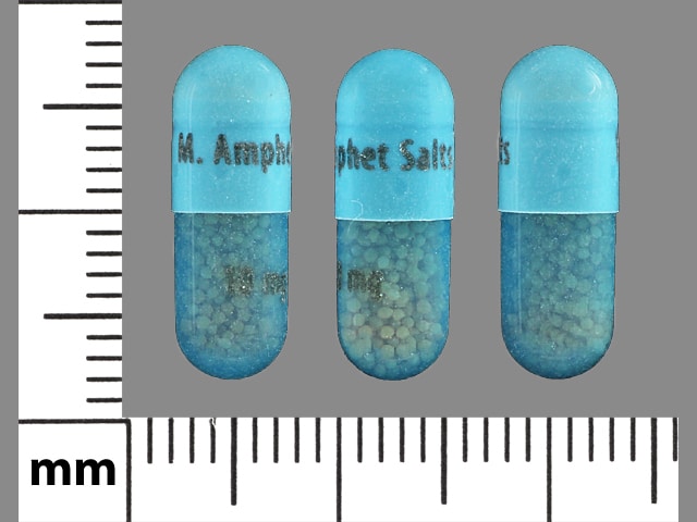 Image 1 - Imprint M. Amphet Salts 10 mg - amphetamine/dextroamphetamine 10 mg