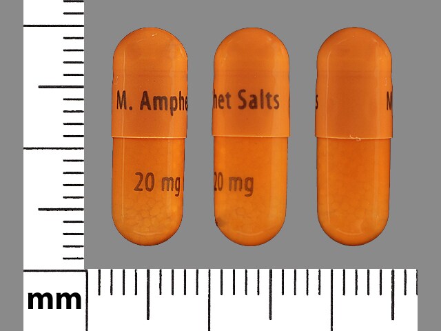 M. Amphet Salts 20 mg - Amphetamine and Dextroamphetamine Extended Release