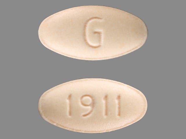 Imprint G 1911 - rimantadine 100 mg