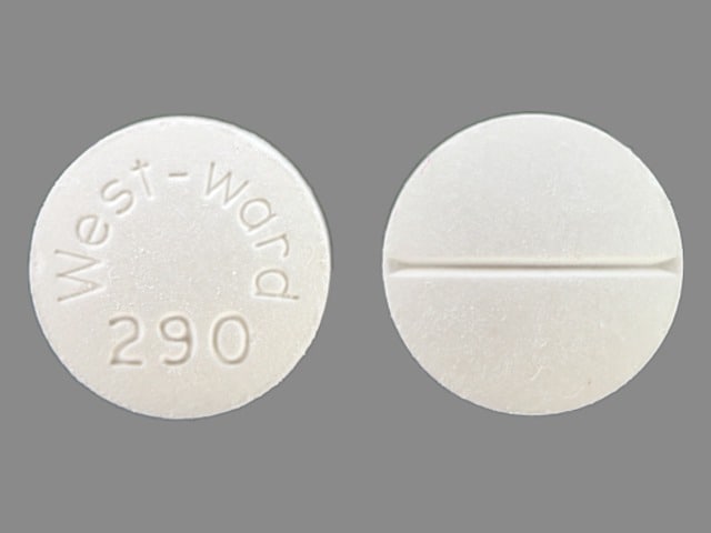 Imprint West-Ward 290 - methocarbamol 500 mg