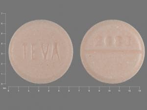 Image 1 - Imprint TEVA 2083 - hydrochlorothiazide 25 mg