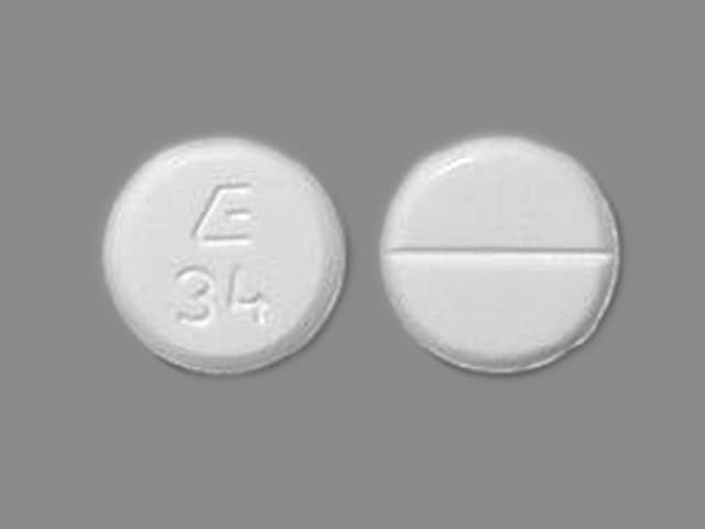 Imprint E 34 - tizanidine 2 mg