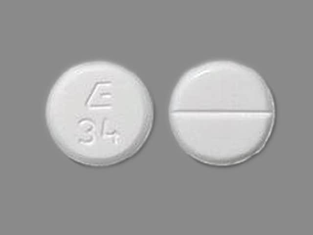 Image 1 - Imprint E 34 - tizanidine 2 mg