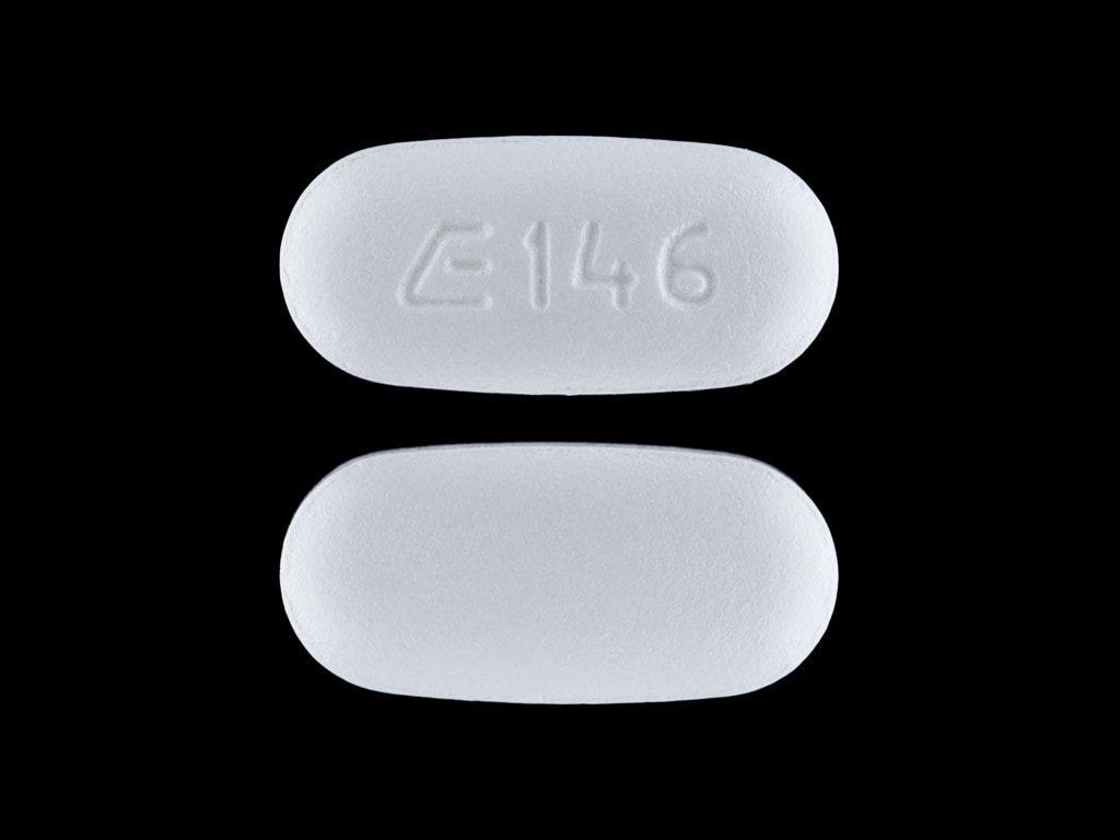 Imprint E 146 - nabumetone 750 mg