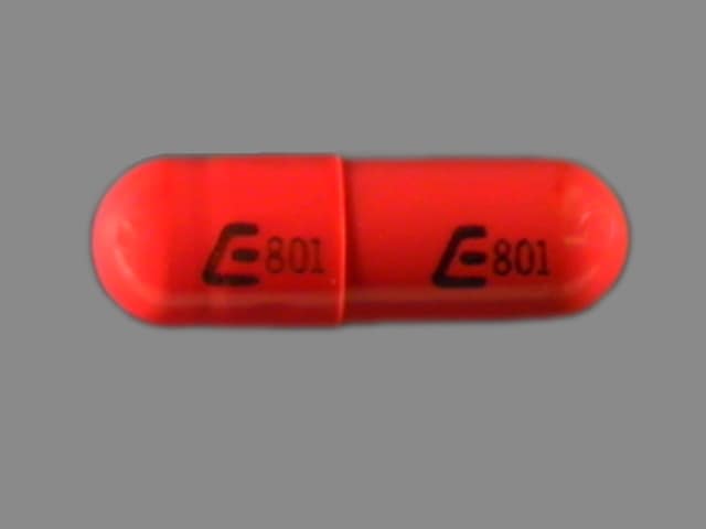 Imprint E 801 E 801 - rifampin 150 mg