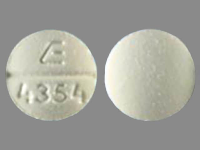 Imprint E 4354 - isoniazid 100 mg