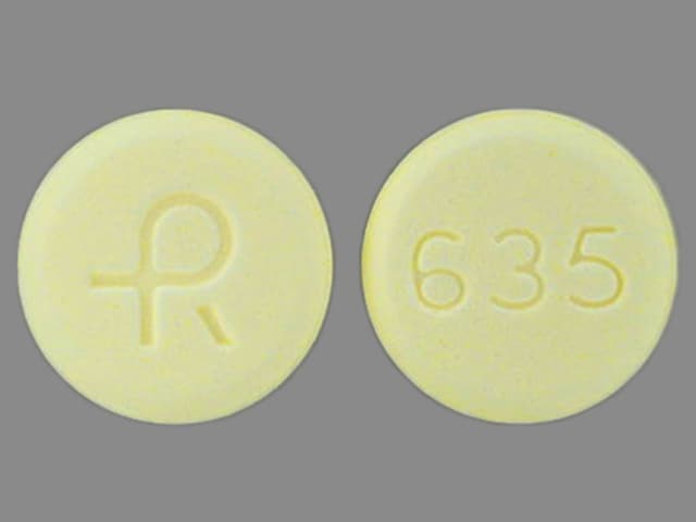 Imprint R 635 - lovastatin 40 mg