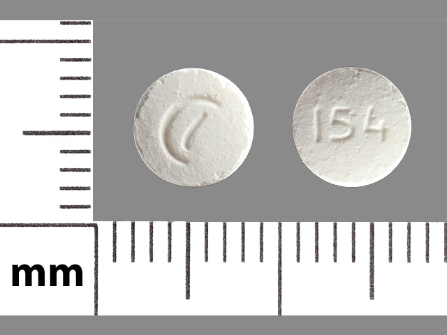 Image 1 - Imprint Logo (Actavis) 154 - buprenorphine/naloxone 2 mg (base) / 0.5 mg (base)