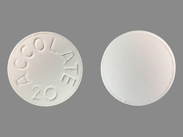 Imprint ACCOLATE 20 - Accolate 20 mg