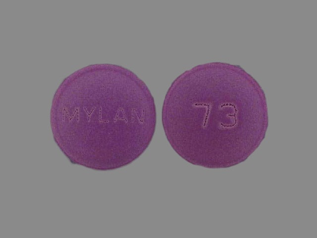 Image 1 - Imprint MYLAN 73 - amitriptyline/perphenazine 50 mg / 4 mg