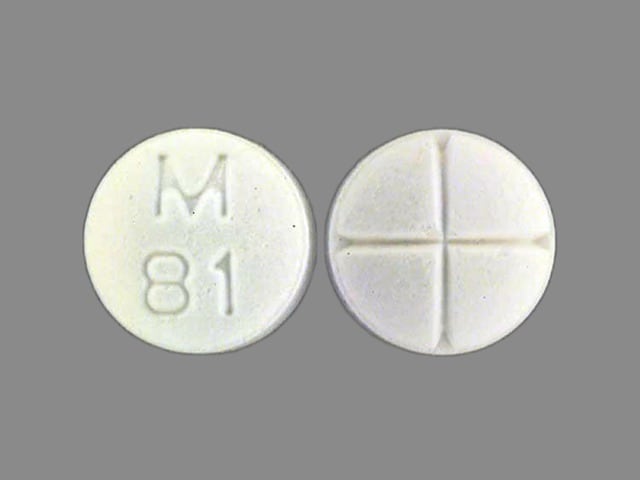 Image 1 - Imprint M 81 - captopril/hydrochlorothiazide 25 mg / 15 mg