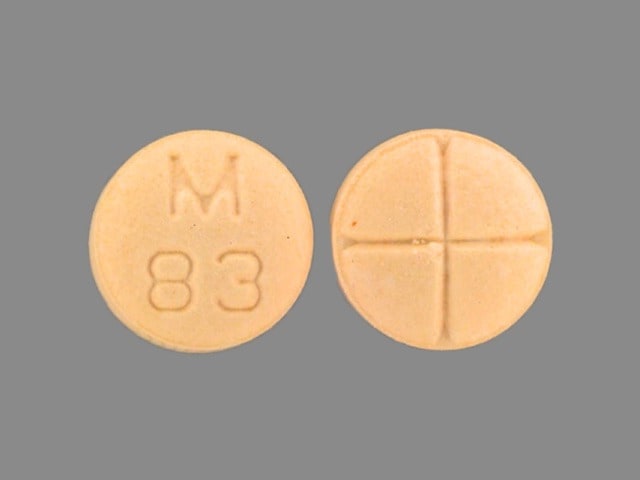 Image 1 - Imprint M 83 - captopril/hydrochlorothiazide 25 mg / 25 mg