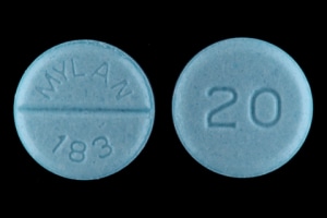 Image 1 - Imprint 20 MYLAN 183 - propranolol 20 mg