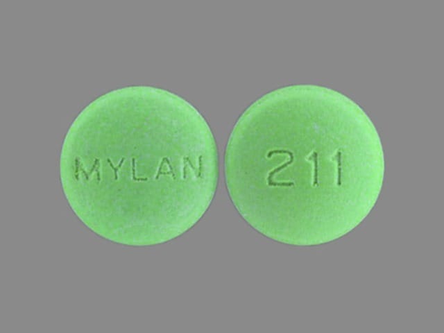 Image 1 - Imprint MYLAN 211 - amitriptyline/chlordiazepoxide 12.5 mg / 5 mg