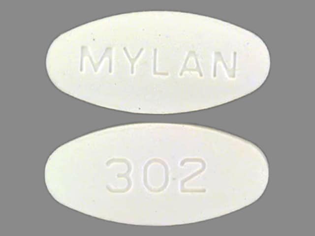 Image 1 - Imprint MYLAN 302 - acyclovir 800 mg