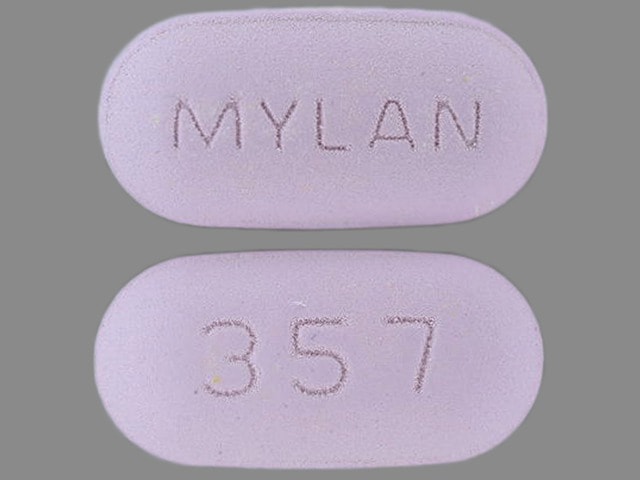 Imprint MYLAN 357 - pentoxifylline 400 mg