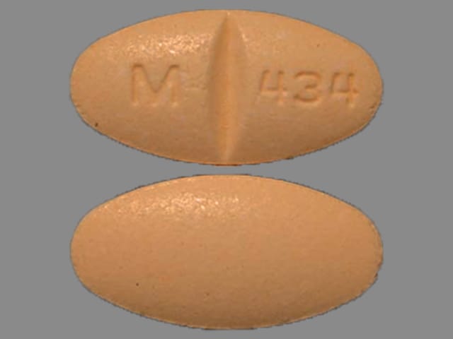 Image 1 - Imprint M 434 - hydrochlorothiazide/metoprolol 25 mg / 100 mg