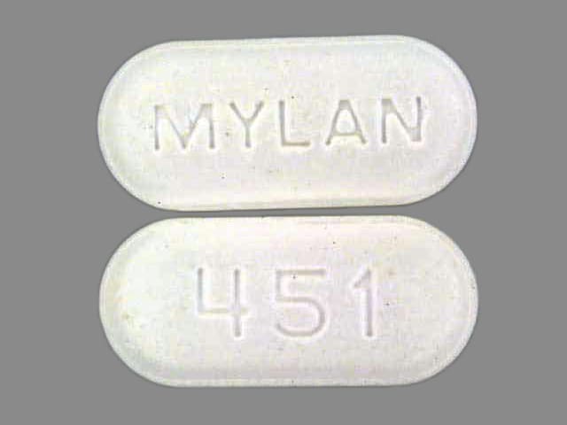 Image 1 - Imprint MYLAN 451 - naproxen 500 mg