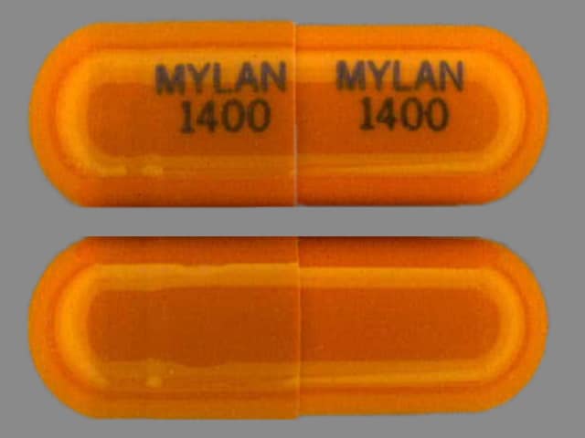 Imprint MYLAN 1400 MYLAN 1400 - acebutolol 400 mg