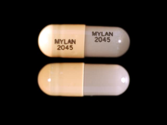 Image 1 - Imprint MYLAN 2045 MYLAN 2045 - tacrolimus 0.5 mg
