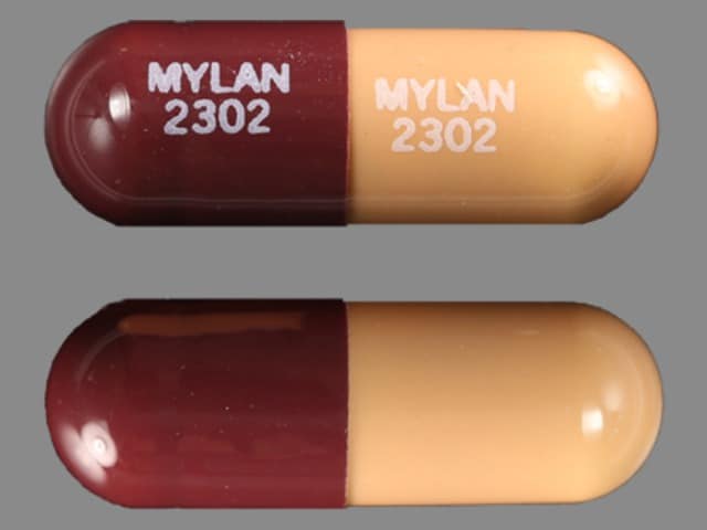 Imprint MYLAN 2302 MYLAN 2302 - prazosin 2 mg