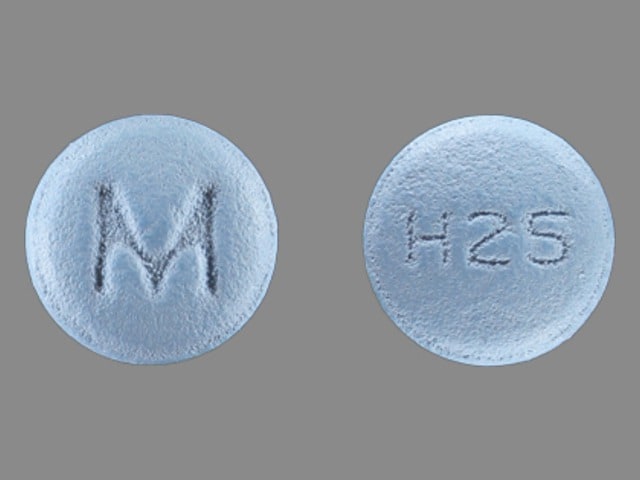 Pill Finder: M H25 Blue