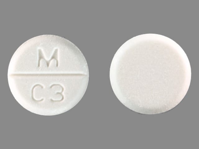 Imprint M C3 - captopril 50 mg