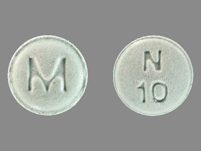 Imprint M N 10 - ropinirole 1 mg