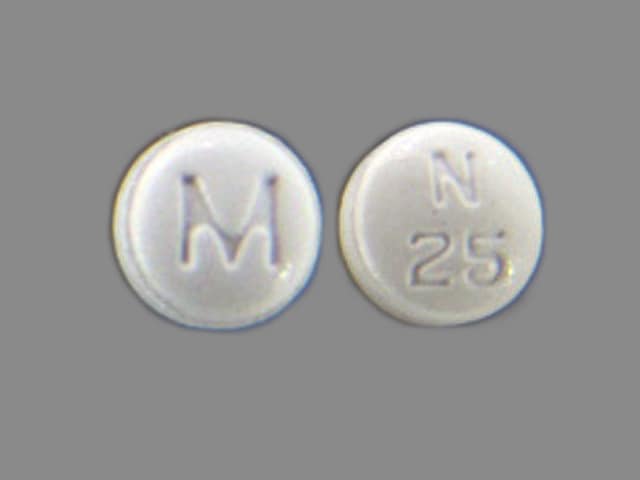 Image 1 - Imprint M N 25 - ropinirole 0.25 mg