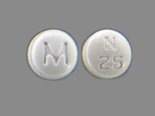 Imprint M N 25 - ropinirole 0.25 mg