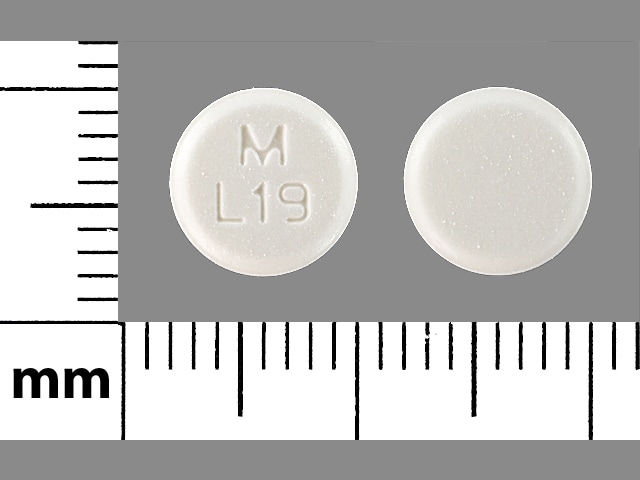 Imprint M L19 - lovastatin 10 mg