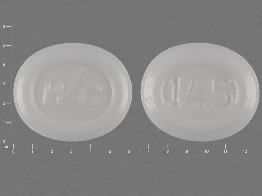 Image 1 - Imprint WC 145 - femhrt ethinyl estradiol 0.0025 mg / norethindrone acetate 0.5 mg