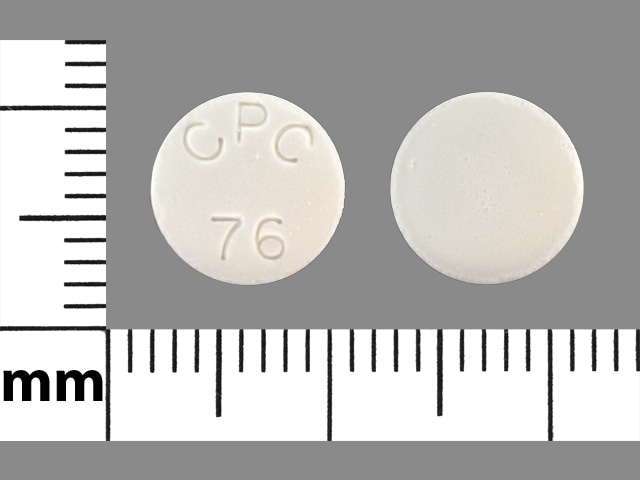 Imprint CPC 76 - sodium bicarbonate 5 grain (325 mg)