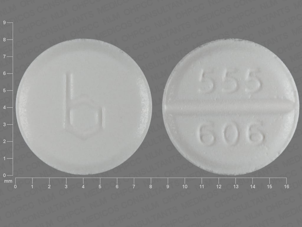 Image 1 - Imprint b 555 606 - megestrol 20 mg