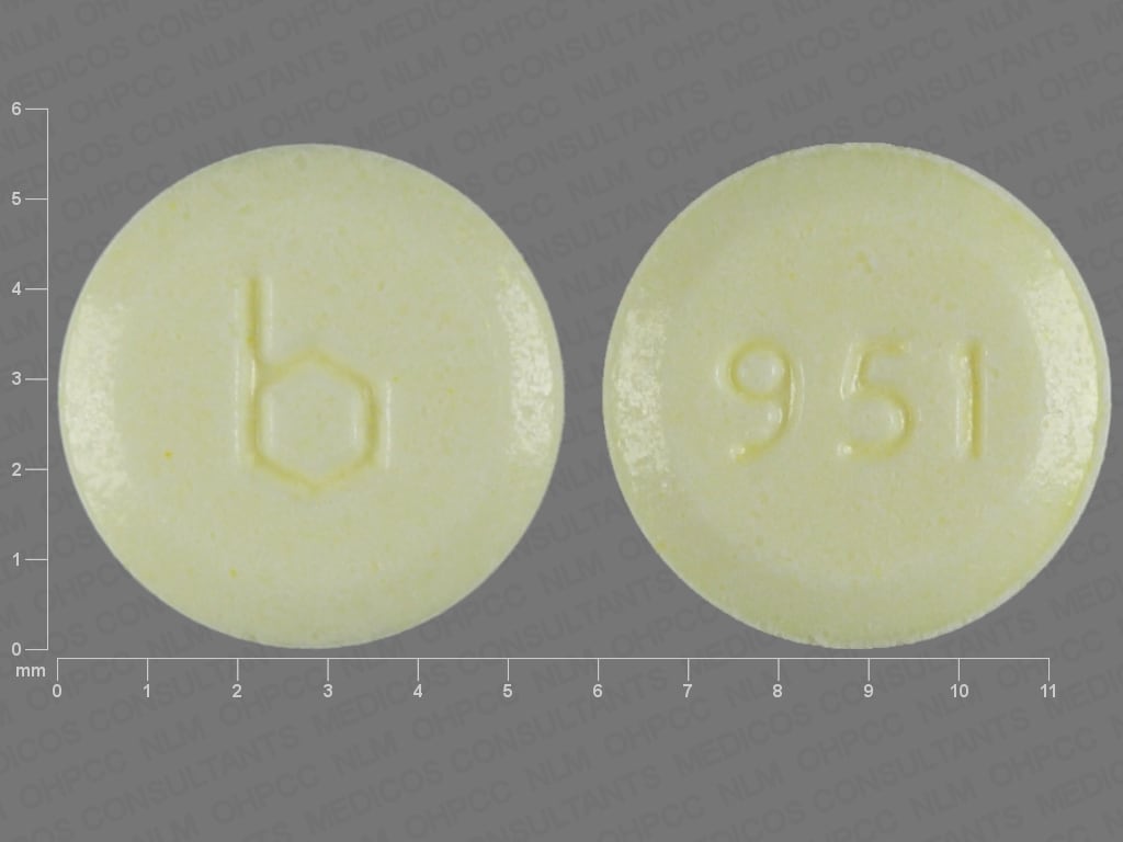 Image 1 - Imprint b 951 - Nortrel 7/7/7 ethinyl estradiol 0.035 mg / norethindrone 0.5 mg