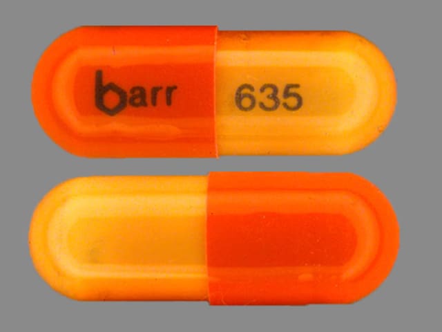 Imprint barr 635 - danazol 200 mg