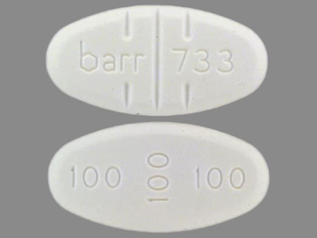 Image 1 - Imprint barr 733 100 100 100 - trazodone 300 mg