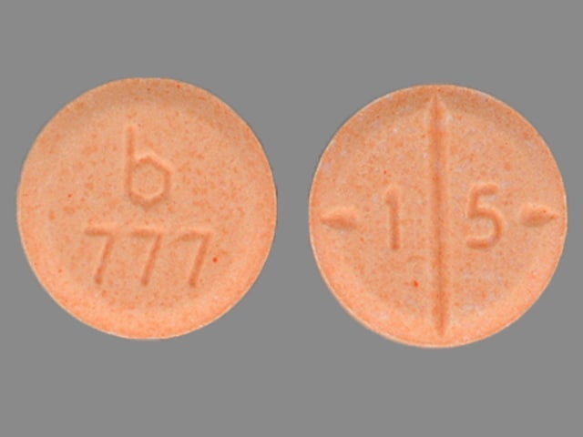 Imprint b 777 1 5 - amphetamine/dextroamphetamine 15 mg