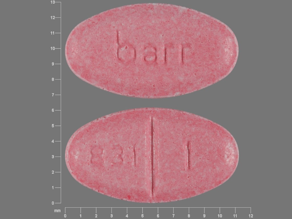 Image 1 - Imprint barr 831 1 - warfarin 1 mg
