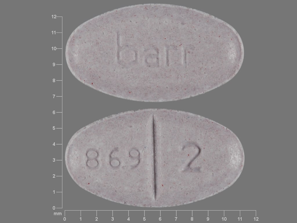 Imprint barr 869 2 - warfarin 2 mg