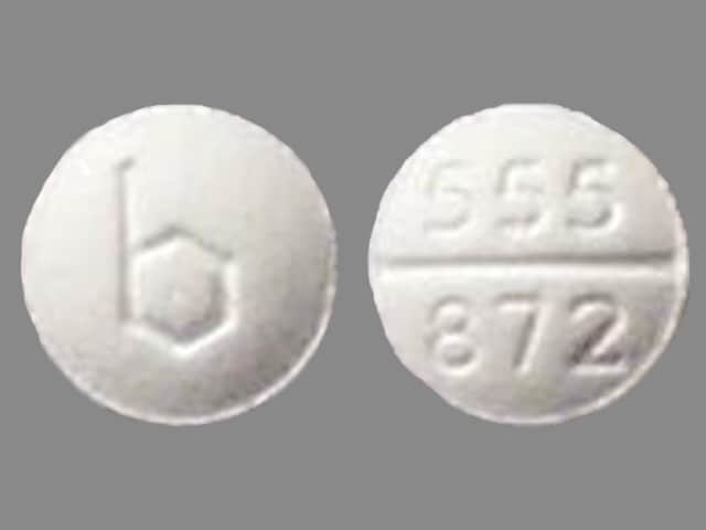 Image 1 - Imprint b 555 872 - medroxyprogesterone 2.5 mg