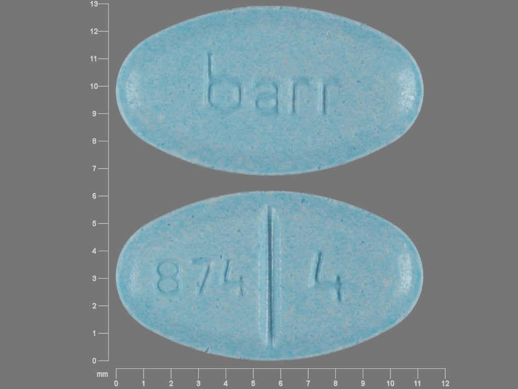 Imprint barr 874 4 - warfarin 4 mg
