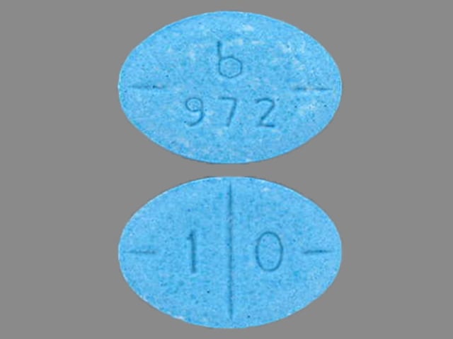 Image 1 - Imprint b 972 1 0 - amphetamine/dextroamphetamine 10 mg